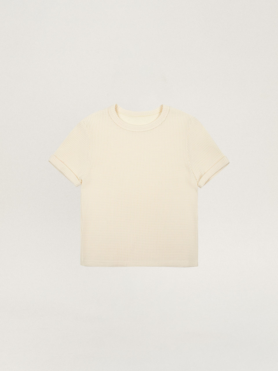 Waffle Half T-Shirt_4color (White,Light Yellow : 05/31 예약배송)
