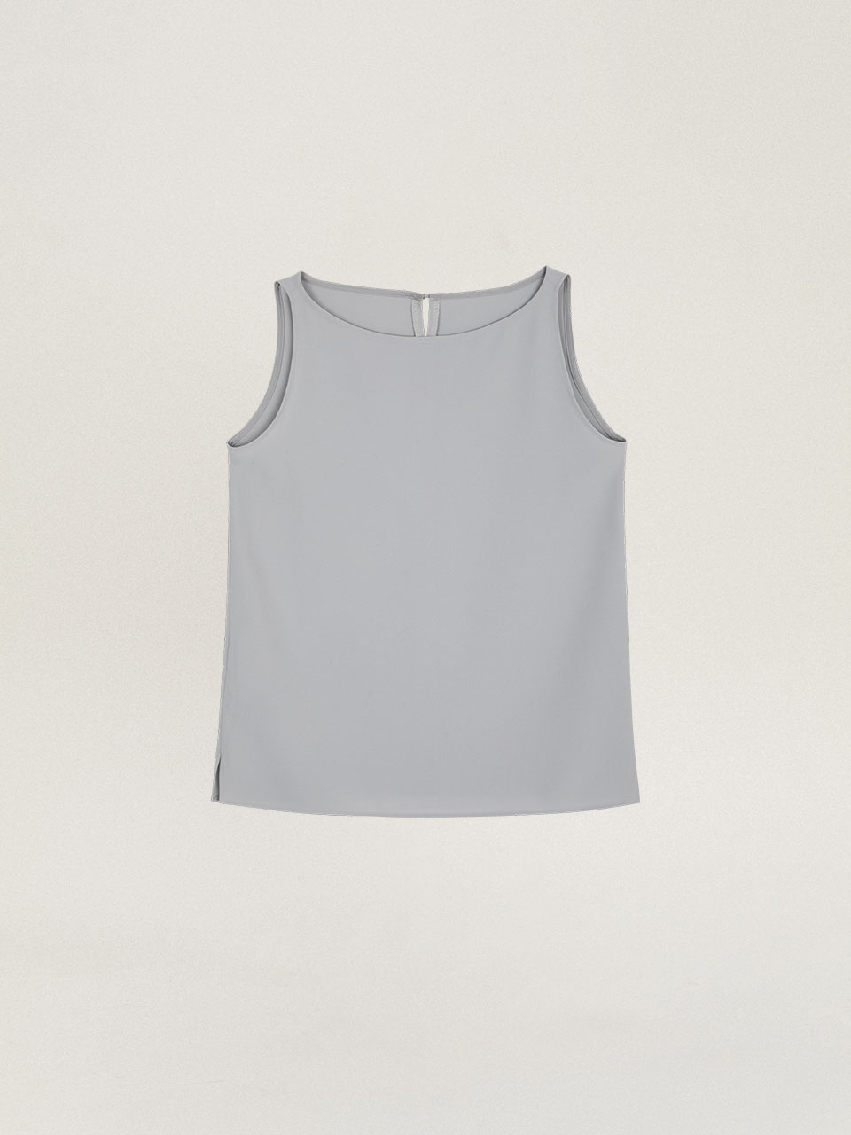 Boat Neck Sleeveless Blouse_6color